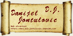 Danijel Jontulović vizit kartica